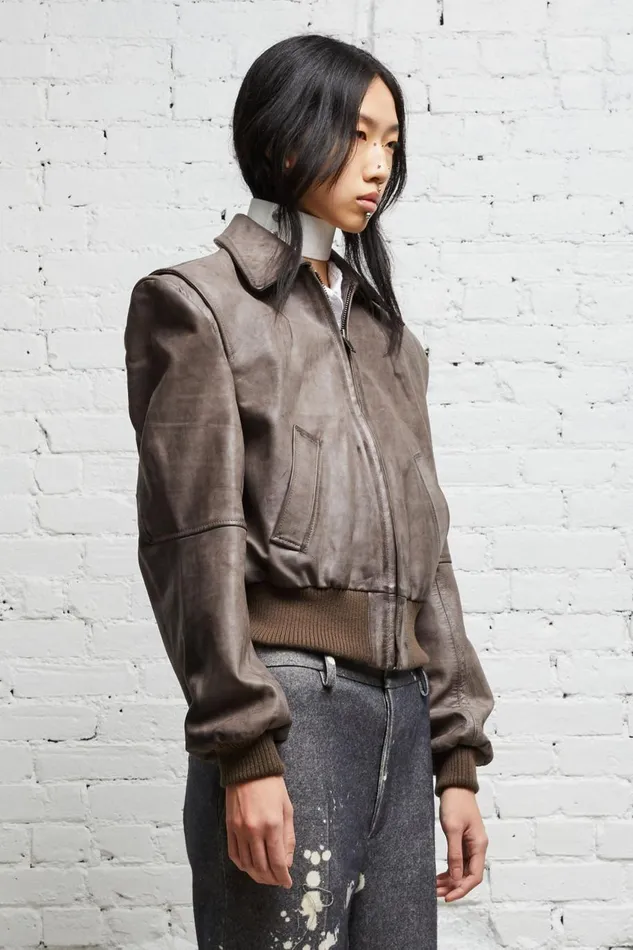 R13 Sale Women AMERICANA ZIP JACKET 8211 DISTRESSED GREY R13 Sale Women AMERICANA ZIP JACKET 8211 DISTRESSED GREY