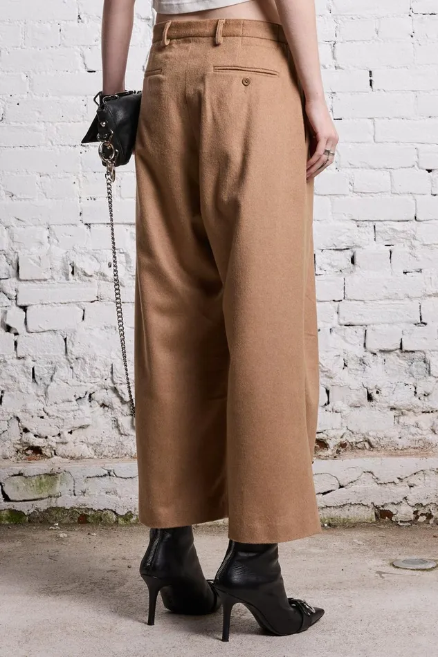 R13 Sale Women ARTICULATED KNEE TROUSER 8211 CAMEL