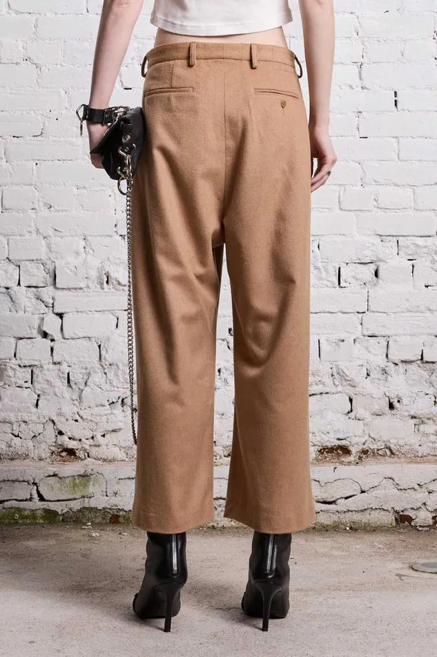 R13 Sale Women ARTICULATED KNEE TROUSER 8211 CAMEL