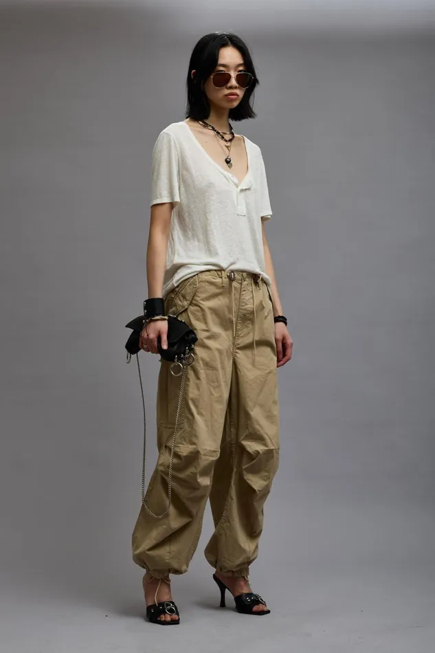 R13 Sale Women BALLOON ARMY PANT 8211 KHAKI