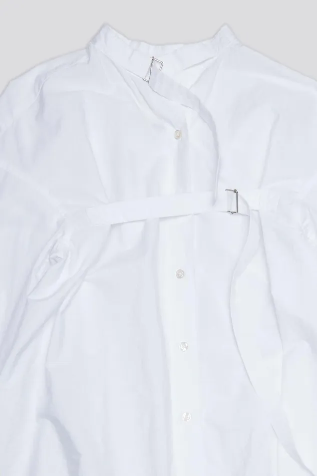 R13 Sale Women BELTED BUTTONUP 8211 WHITE