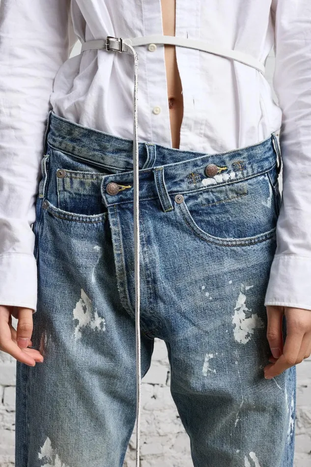 R13 Sale Women CROSSOVER JEAN 8211 ESTILL BLUE