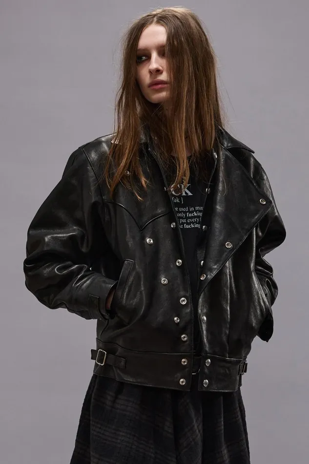 R13 Sale Women FUCK DEFINITION TEE 8211 BLACK