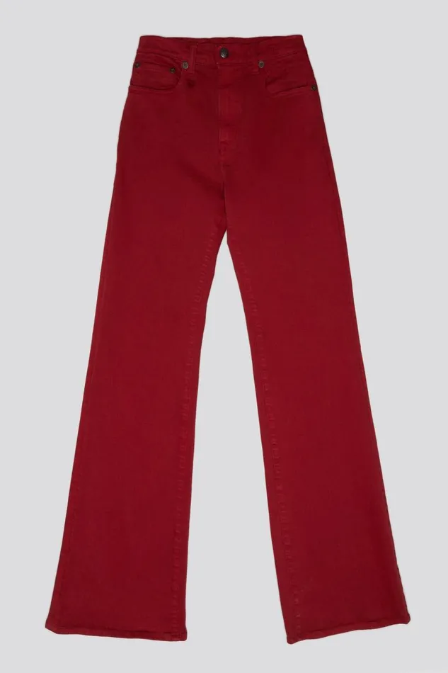 R13 Sale Women JANE JEAN 8211 VIVID RED STRETCH