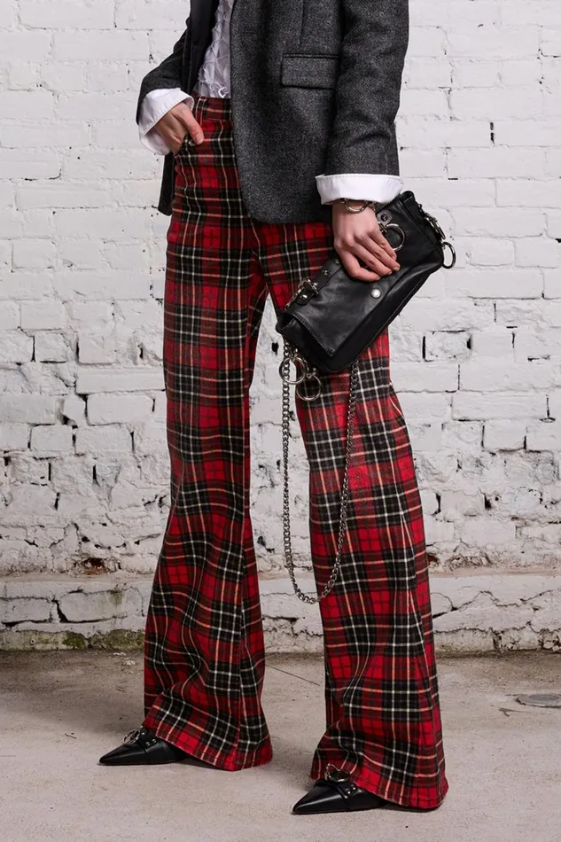 R13 Sale Women JANET JEAN 8211 RED PLAID