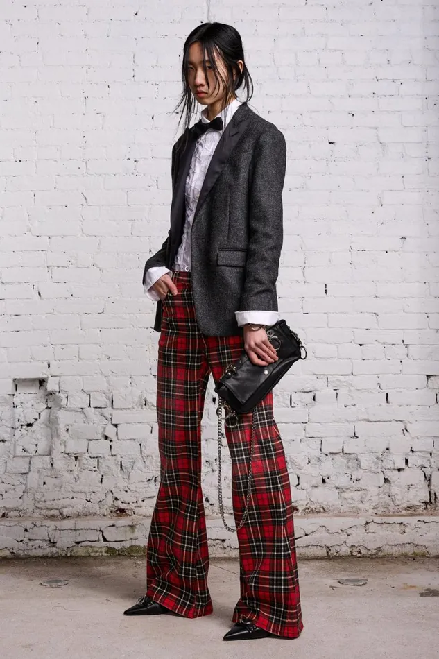 R13 Sale Women JANET JEAN 8211 RED PLAID