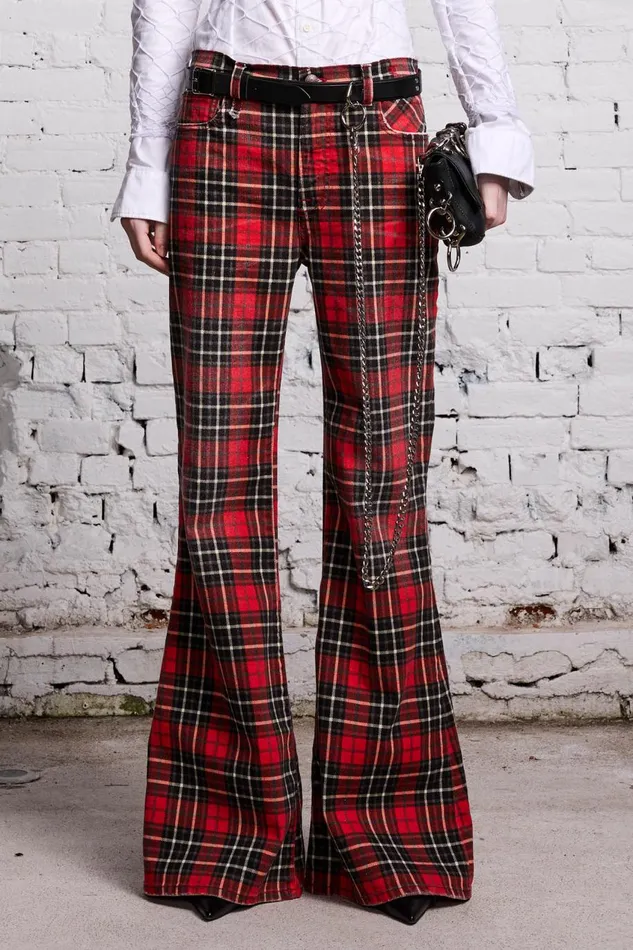 R13 Sale Women JANET JEAN 8211 RED PLAID
