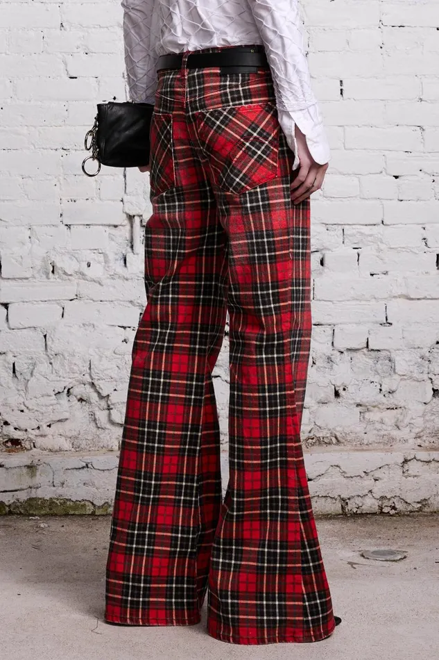 R13 Sale Women JANET JEAN 8211 RED PLAID