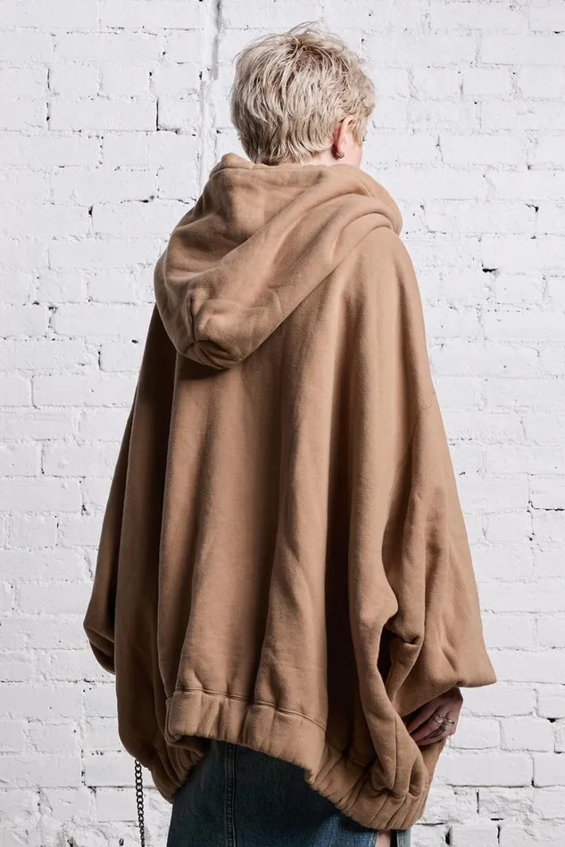 R13 Sale Women JUMBO PULLOVER HOODIE 8211 KHAKI