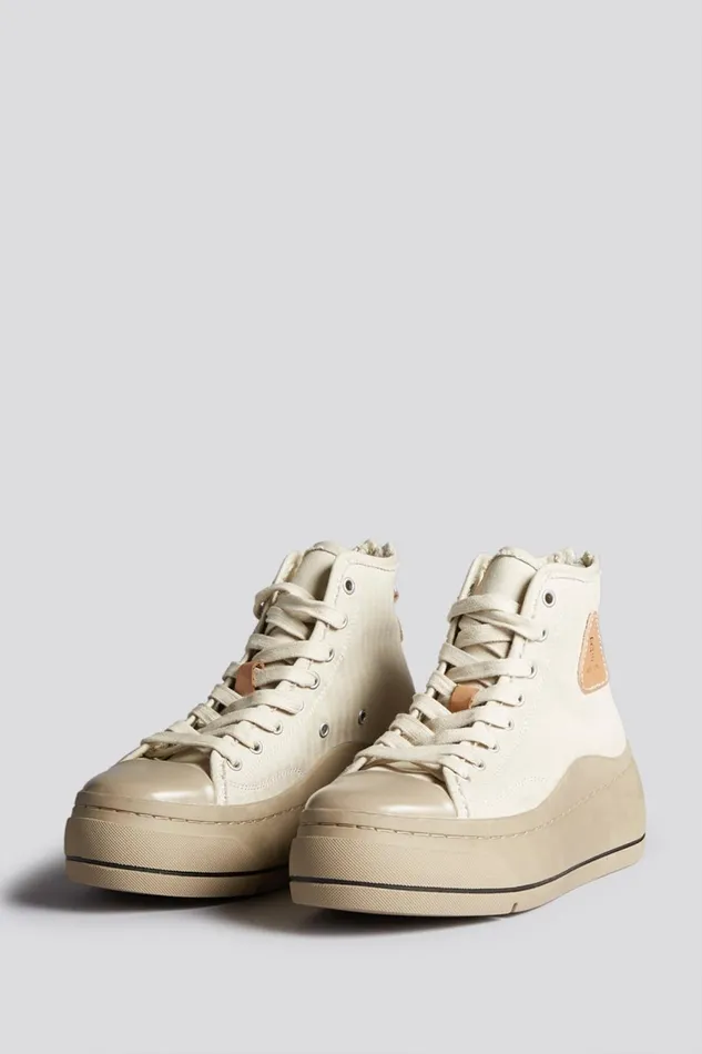 R13 Sale Women KURT HIGH TOP 8211 NATURAL HERRINGBONE