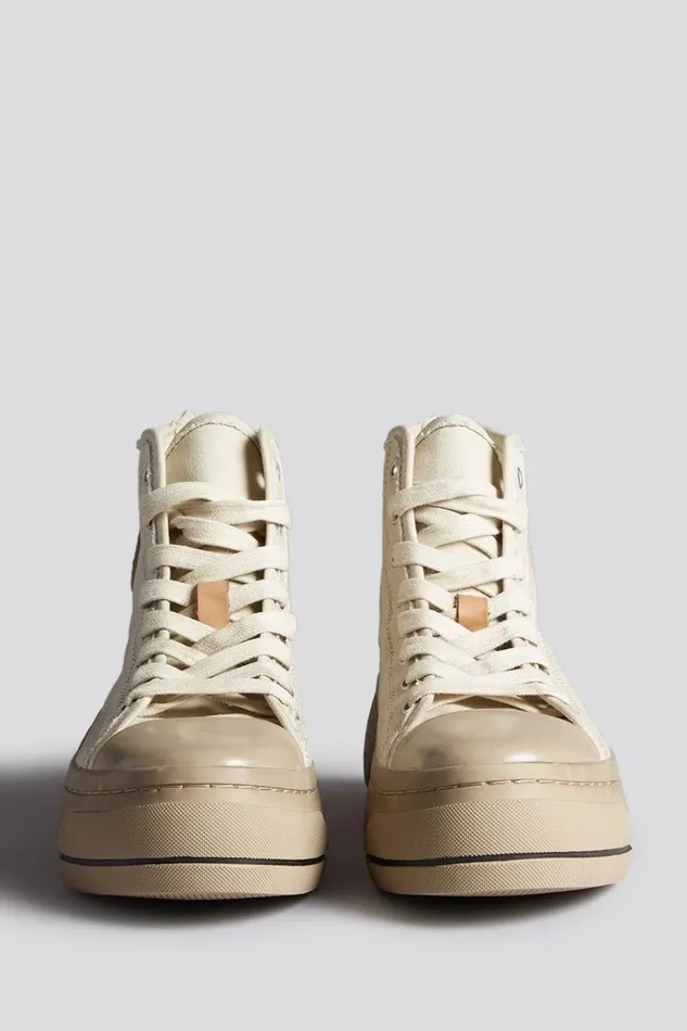 R13 Sale Women KURT HIGH TOP 8211 NATURAL HERRINGBONE