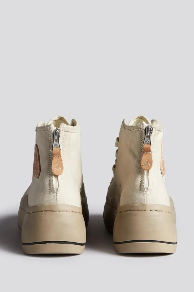 R13 Sale Women KURT HIGH TOP 8211 NATURAL HERRINGBONE