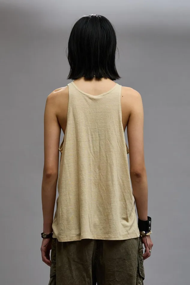 R13 Sale Women NEW YORK RELAXED TANK 8211 KHAKI