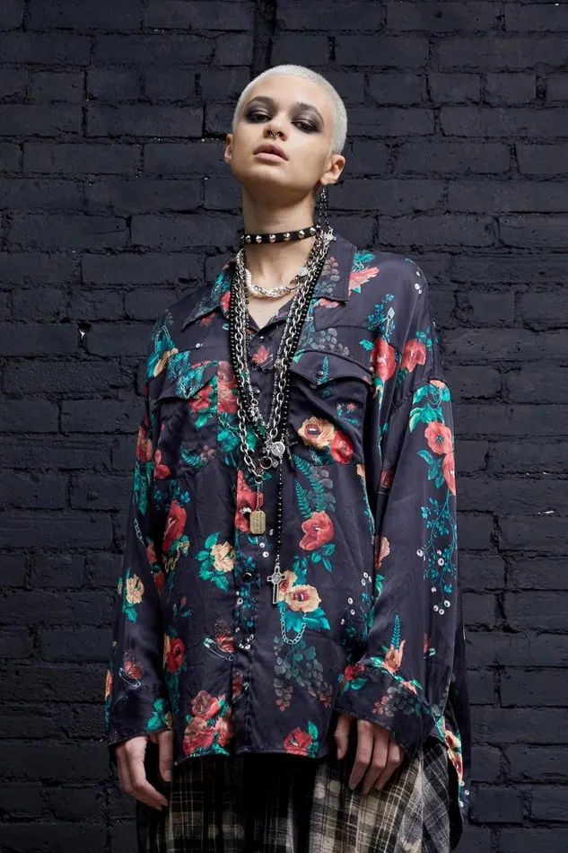 R13 Sale Women OVERSIZED COWBOY SHIRT 8211 USELESS TREASURES