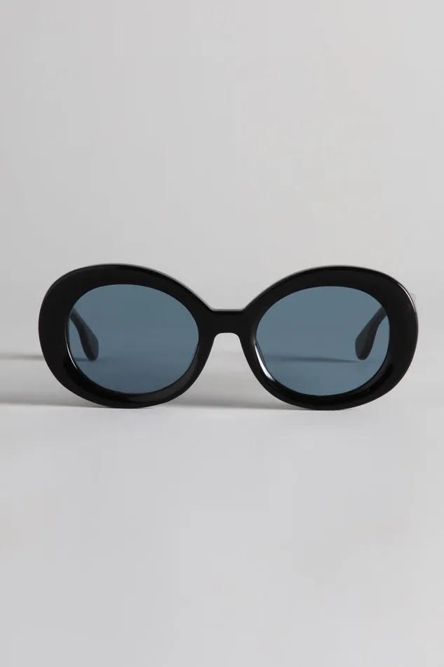 R13 Sale Women R13 SUNGLASSES 8211 BLACK AND BLUE