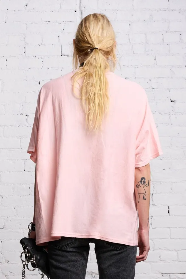 R13 Sale Women RELAXED VNECK T 8211 LIGHT PINK