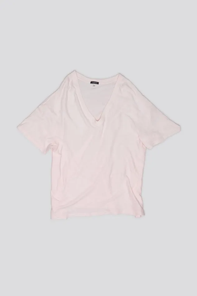 R13 Sale Women RELAXED VNECK T 8211 LIGHT PINK