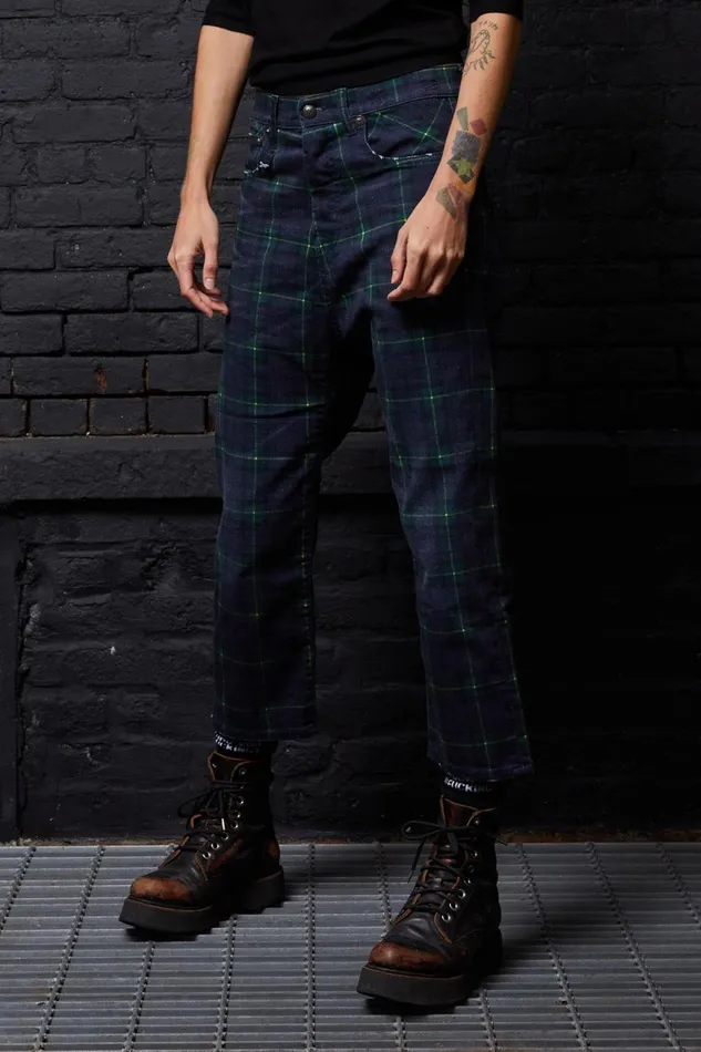 R13 Sale Women TAILORED DROP 8211 PRINTED TARTAN