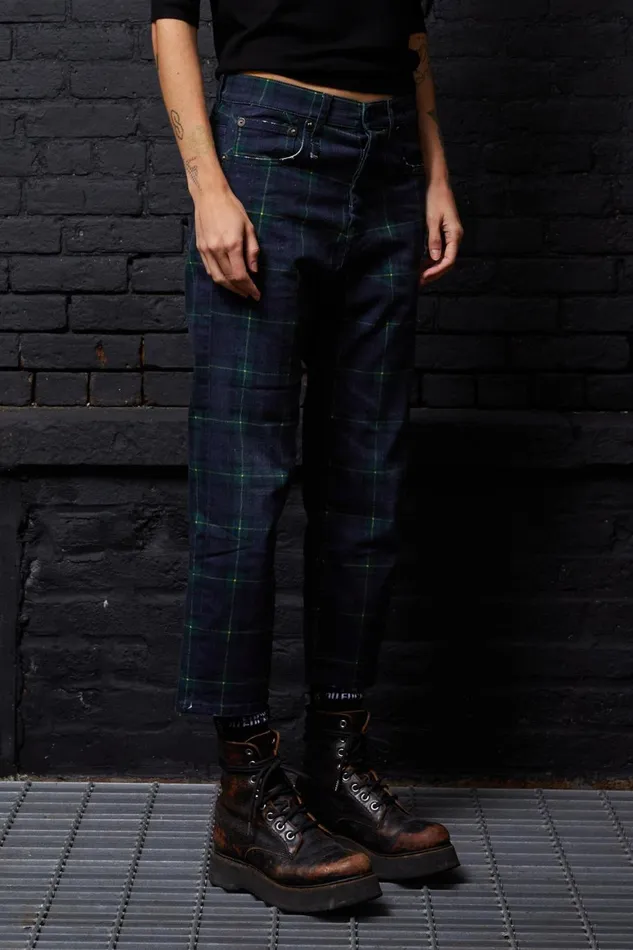 R13 Sale Women TAILORED DROP 8211 PRINTED TARTAN