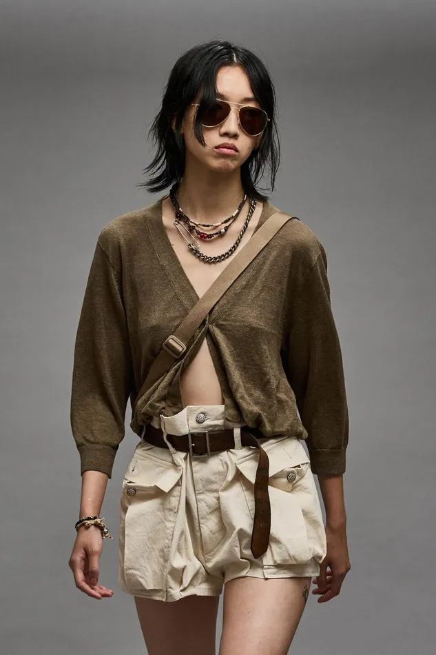 R13 Sweaters Women BALLOON CARDIGAN 8211 OLIVE