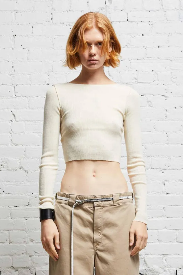 R13 Sweaters Women CREWNECK TWIN SET 8211 ECRU