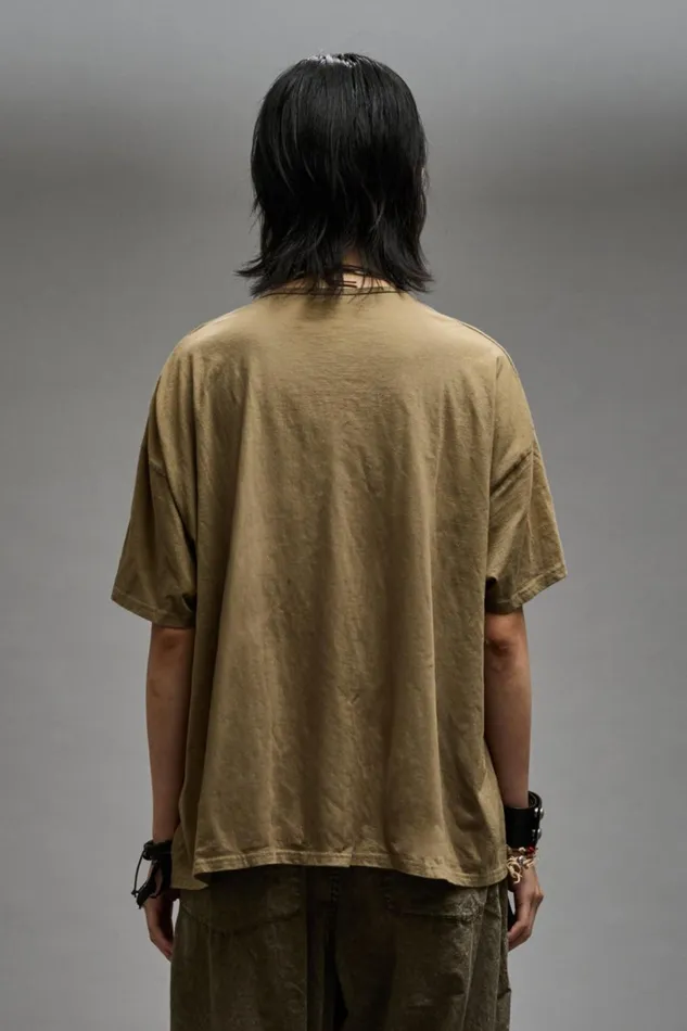 R13 TShirts Women SCOOP NECK RELAXED T 8211 LIGHT OLIVE