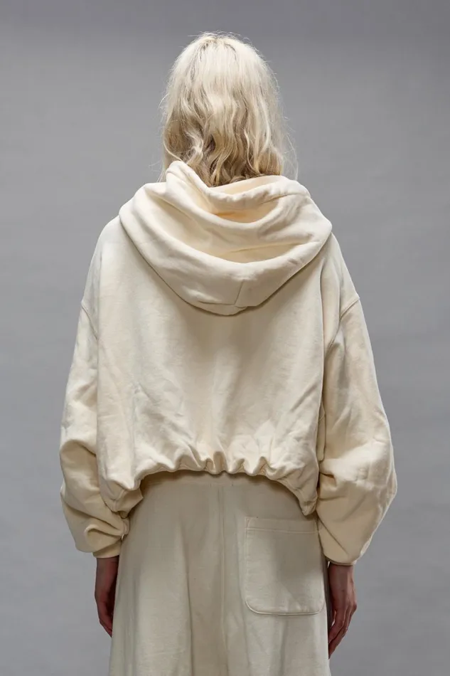 R13 Tops Women BALLOON POPOVER HOODIE 8211 NATURAL