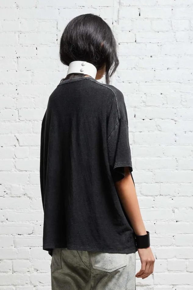 R13 Tops Women BOXY T 8211 ACID BLACK