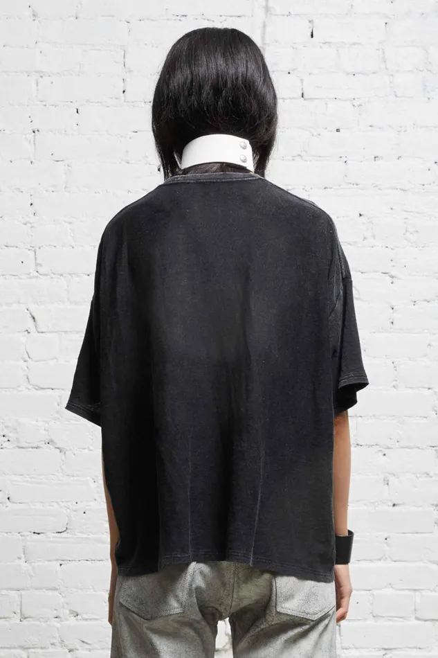 R13 Tops Women BOXY T 8211 ACID BLACK