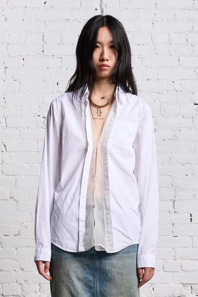 R13 Tops Women FOLDOUT SHIRT 8211 WHITE