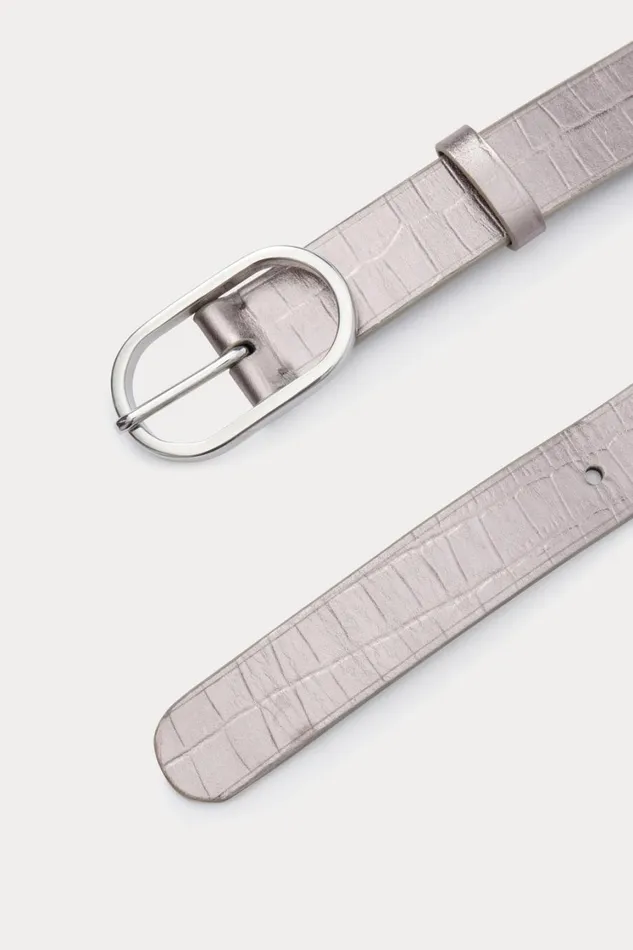 Rachel Comey Belts Women Thick Cliff Belt Pewter