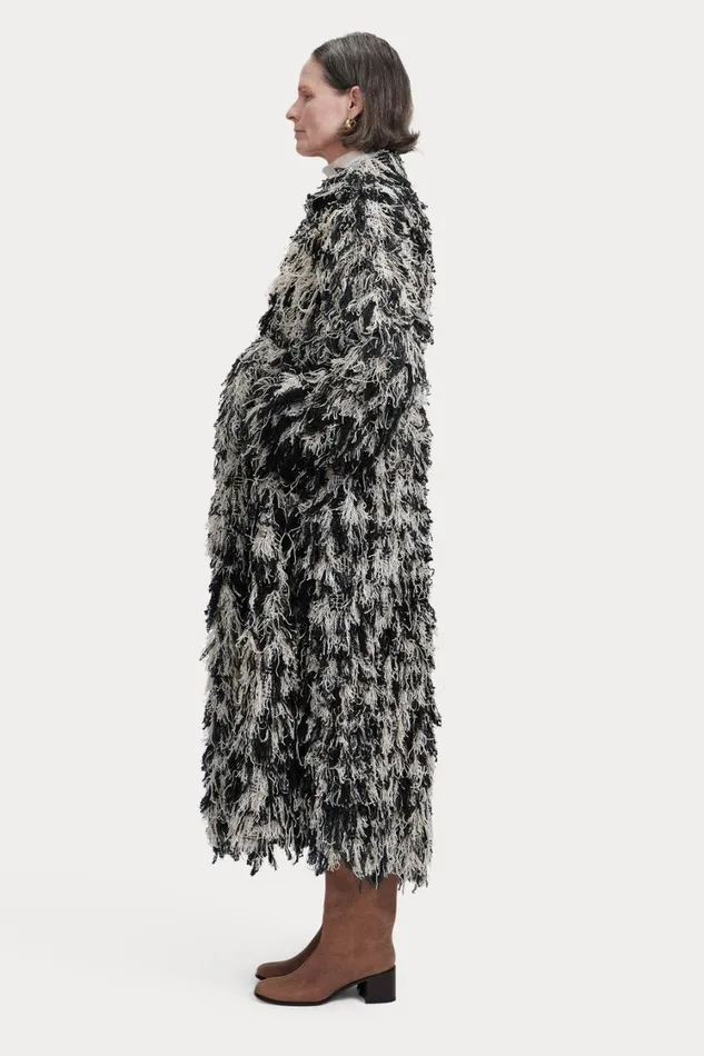 Rachel Comey Jackets Outerwear Women Shag Trench Blackwhite Rachel Comey Jackets Outerwear Women Shag Trench Blackwhite