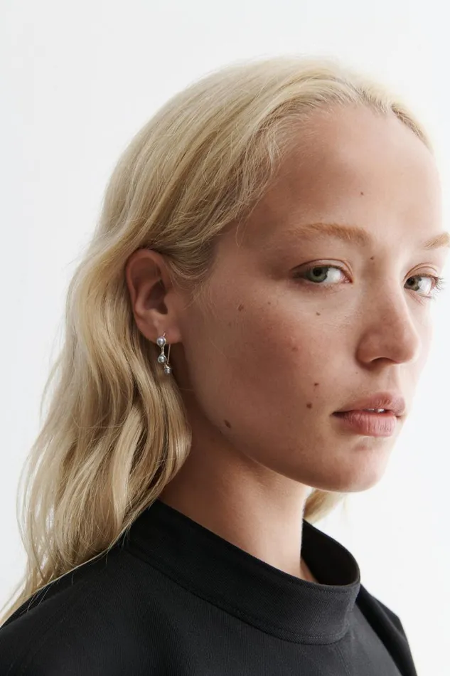 Rachel Comey Jewelry Women Quarry Syan Hoop Earring Pair Silvergrey Pearl Rachel Comey Jewelry Women Quarry Syan Hoop Earring Pair Silvergrey Pearl