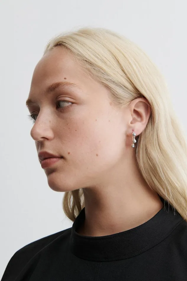 Rachel Comey Jewelry Women Quarry Syan Hoop Earring Pair Silvergrey Pearl Rachel Comey Jewelry Women Quarry Syan Hoop Earring Pair Silvergrey Pearl