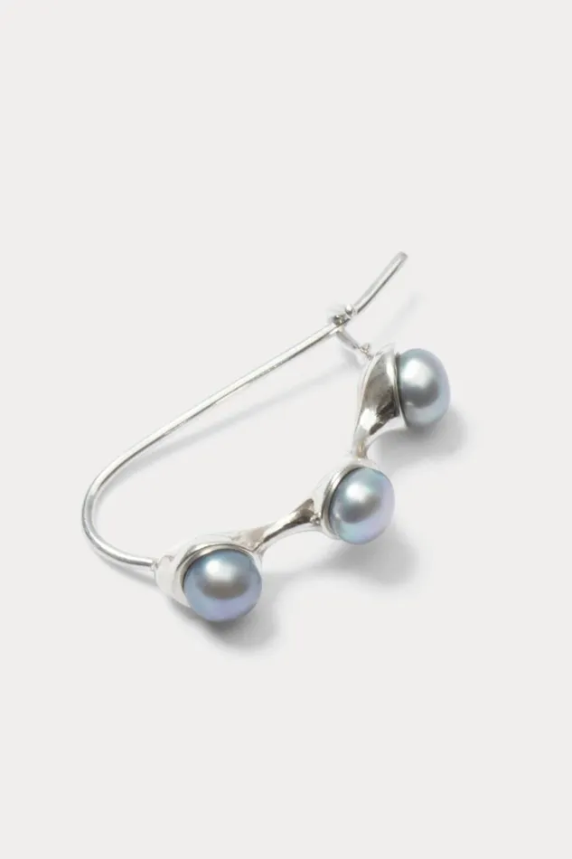 Rachel Comey Jewelry Women Quarry Syan Hoop Earring Pair Silvergrey Pearl Rachel Comey Jewelry Women Quarry Syan Hoop Earring Pair Silvergrey Pearl