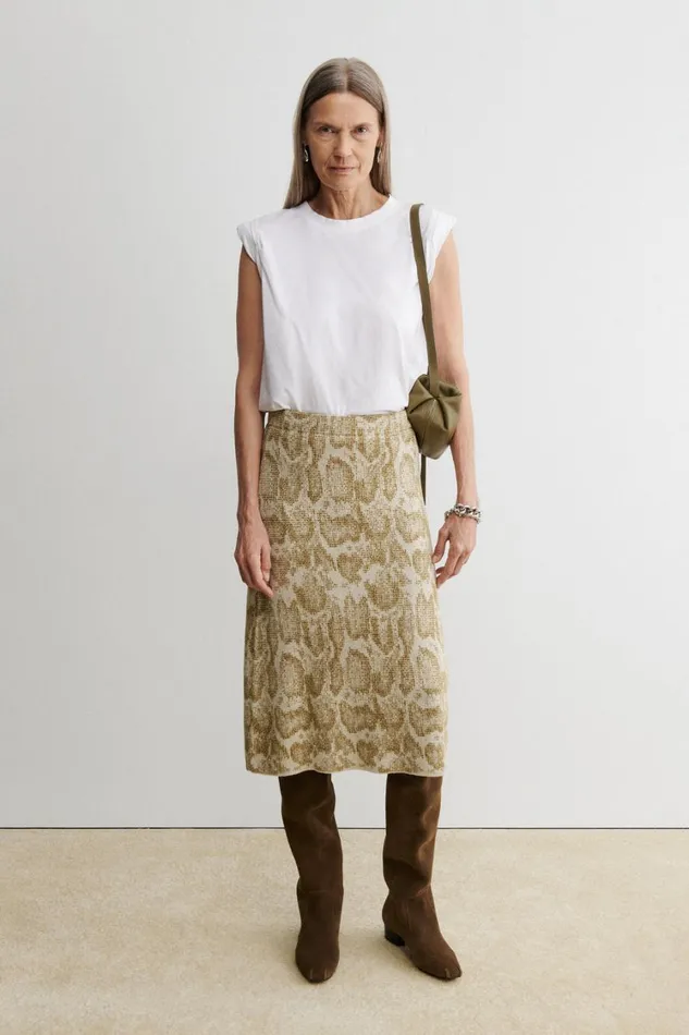 Rachel Comey Knits Women Amis Skirt Taupe Rachel Comey Knits Women Amis Skirt Taupe