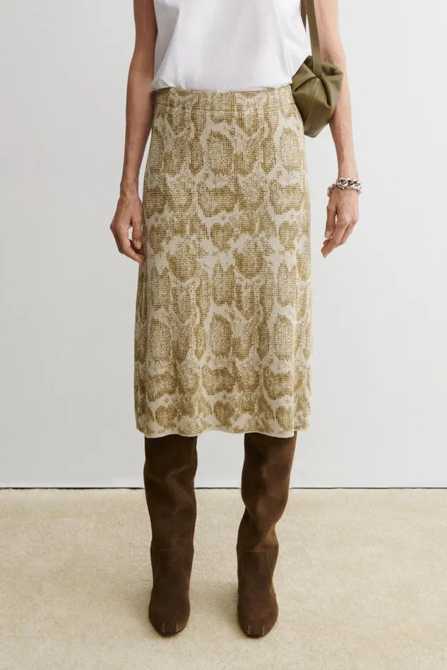 Rachel Comey Knits Women Amis Skirt Taupe Rachel Comey Knits Women Amis Skirt Taupe
