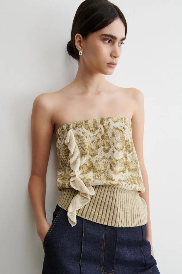 Rachel Comey Knits Women Amis Skirt Taupe Rachel Comey Knits Women Amis Skirt Taupe
