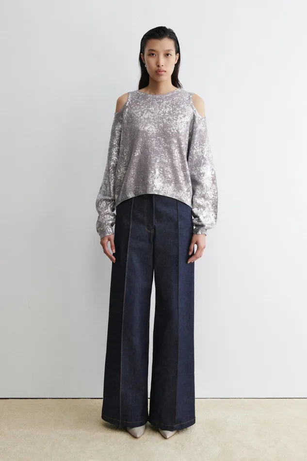 Rachel Comey Knits Women Ojai Sweater Silver