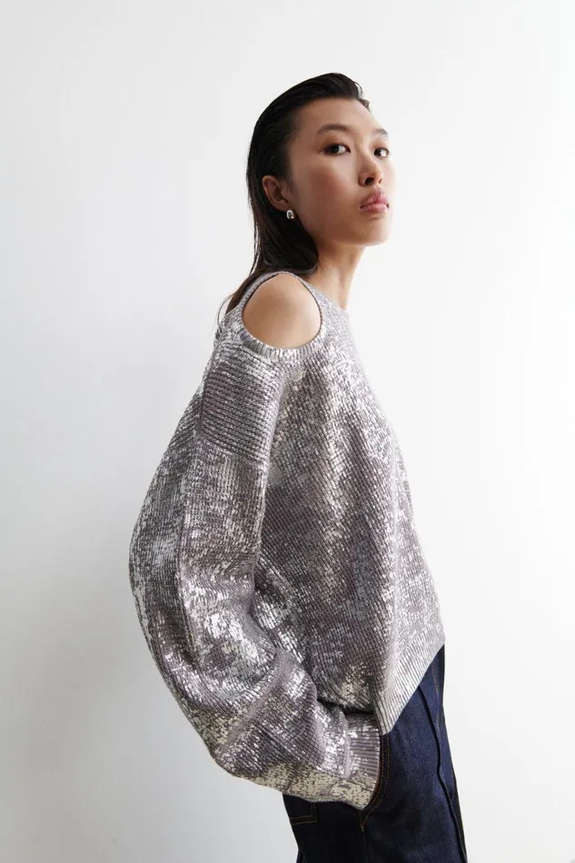 Rachel Comey Knits Women Ojai Sweater Silver