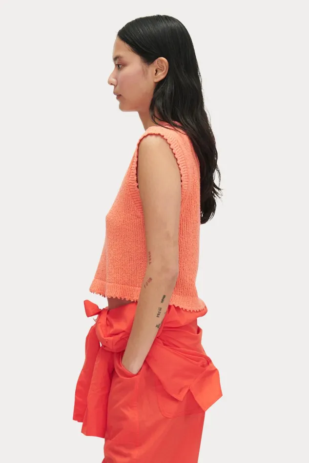 Rachel Comey Knits Women Relent Top Melon Rachel Comey Knits Women Relent Top Melon