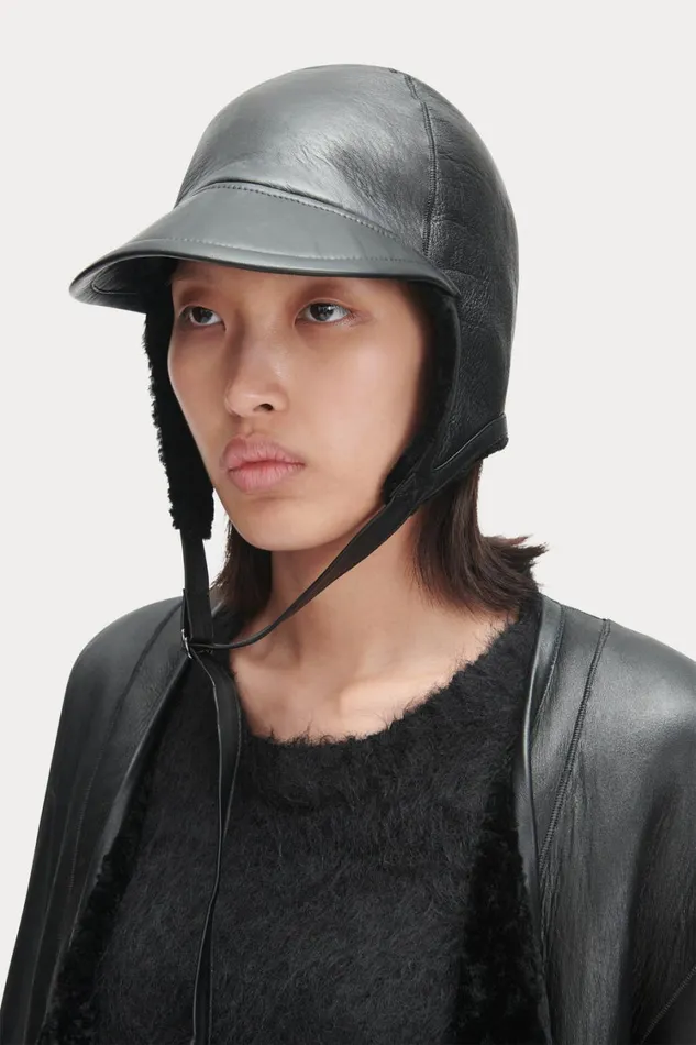 Rachel Comey Scarves Hats Women Shearling Hat Black Rachel Comey Scarves Hats Women Shearling Hat Black