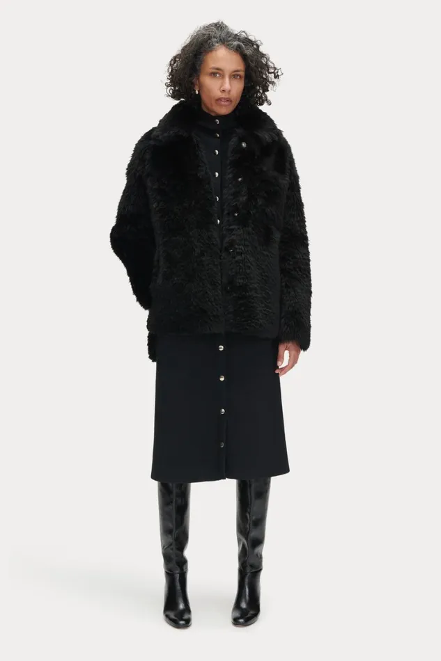 Rachel Comey Scarves Hats Women Shearling Hat Black Rachel Comey Scarves Hats Women Shearling Hat Black