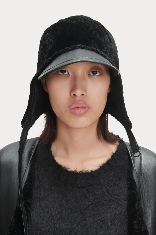 Rachel Comey Scarves Hats Women Shearling Hat Black Rachel Comey Scarves Hats Women Shearling Hat Black