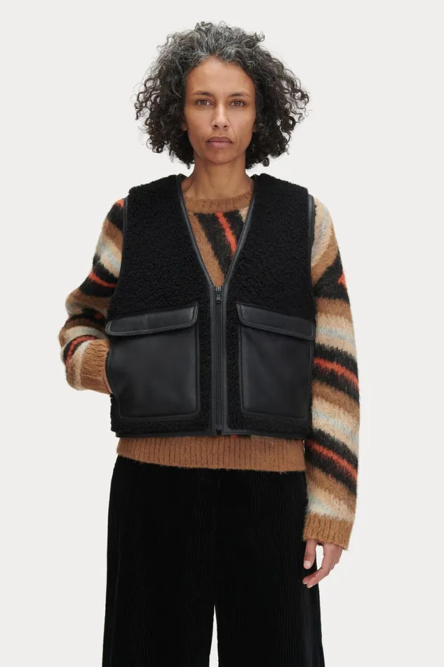 Rachel Comey Scarves Hats Women Shearling Hat Black Rachel Comey Scarves Hats Women Shearling Hat Black