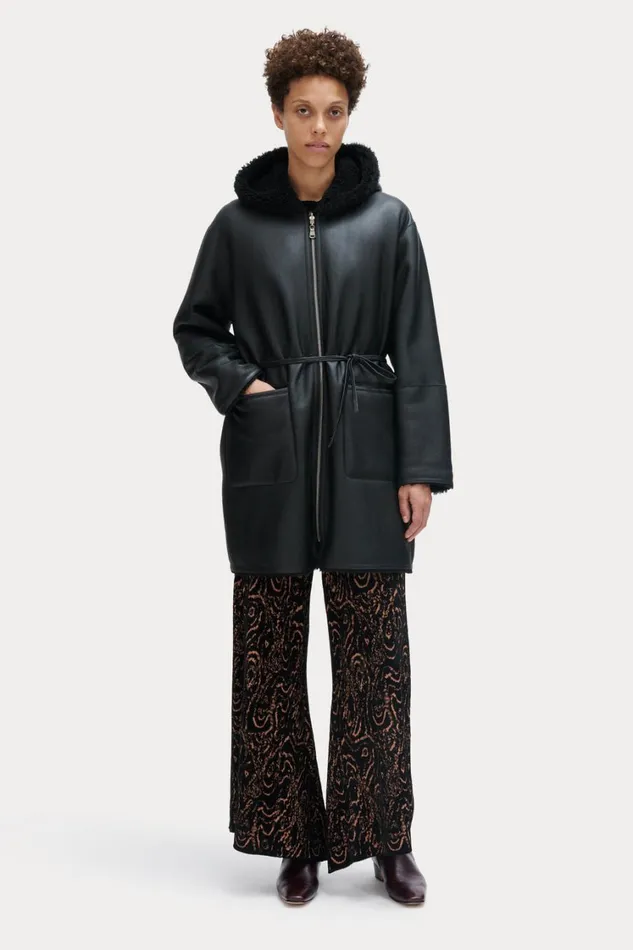 Rachel Comey Scarves Hats Women Shearling Hat Black Rachel Comey Scarves Hats Women Shearling Hat Black