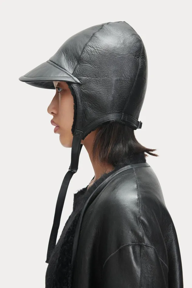 Rachel Comey Scarves Hats Women Shearling Hat Black Rachel Comey Scarves Hats Women Shearling Hat Black