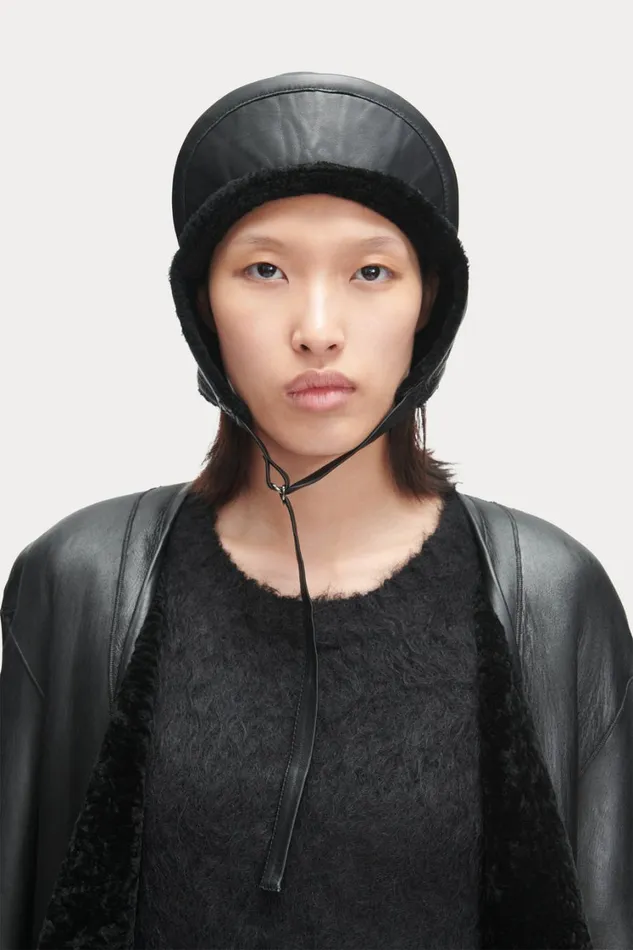 Rachel Comey Scarves Hats Women Shearling Hat Black Rachel Comey Scarves Hats Women Shearling Hat Black