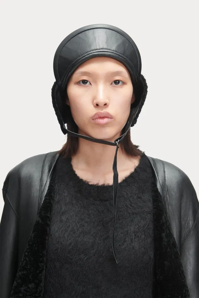Rachel Comey Scarves Hats Women Shearling Hat Black Rachel Comey Scarves Hats Women Shearling Hat Black