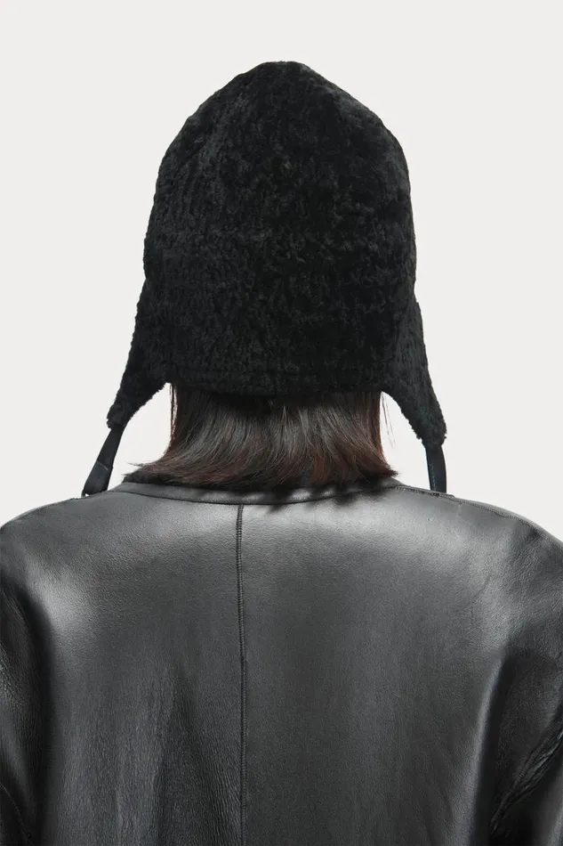 Rachel Comey Scarves Hats Women Shearling Hat Black Rachel Comey Scarves Hats Women Shearling Hat Black
